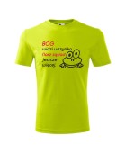 Koszulka męska BÓG WIDZI WSZYSTKO, SĄSIAD JESZCZE WIĘCEJ