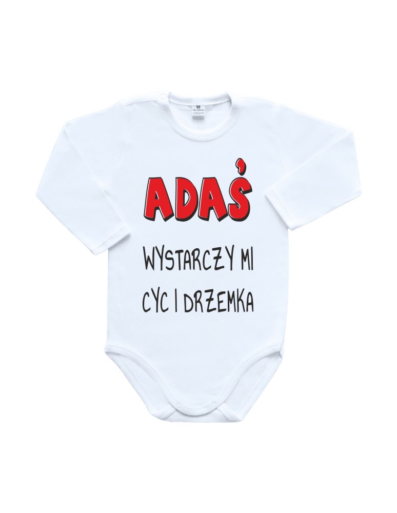Body dziecięce WYSTARCZY MI CYC I DRZEMKA