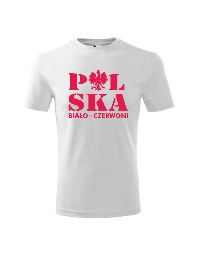 Koszulka męska POLSKA BIAŁO-CZERWONI