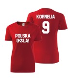 Koszulka damska (przód + tył) POLSKA GOLA!