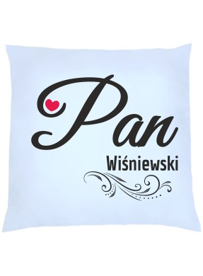 Poduszka z nadrukiem "PAN"