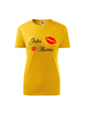 Koszulka damska z nadrukiem "JAKA MAMA"