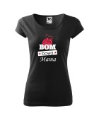 Koszulka damska z nadrukiem BOM BOWA MAMA