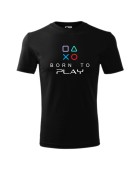 Koszulka męska z nadrukiem
"BORN TO PLAY"