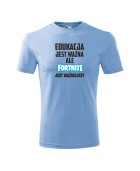 Koszulka męska EDUKACJA JEST WAŻNA ALE FORTNITE JEST WAŻNIEJSZY