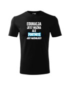 Koszulka męska EDUKACJA JEST WAŻNA ALE FORTNITE JEST WAŻNIEJSZY