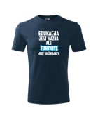 Koszulka męska EDUKACJA JEST WAŻNA ALE FORTNITE JEST WAŻNIEJSZY