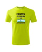 Koszulka męska EDUKACJA JEST WAŻNA ALE FORTNITE JEST WAŻNIEJSZY