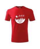 Koszulka męska z nadrukiem MIKOŁAJ W SANIACH