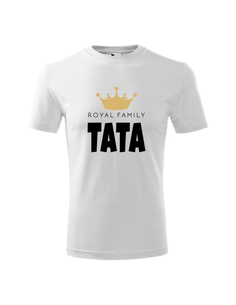 Koszulka męska z nadrukiem:
"ROYAL FAMILY TATA"