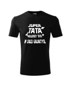 Koszulka męska z nadrukiem:
"SUPER TATA NAJLEPSZY TATA W CAŁEJ GALAKTYCE"