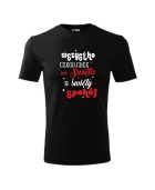 Koszulka męska z nadrukiem:
"WSZYSTKO CZEGO CHCE NA ŚWIĘTA TO ŚWIĘTY SPOKÓJ"