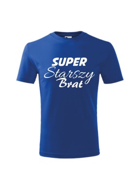 Koszulka dziecięca z nadrukiem
"SUPER STARSZY BRAT"