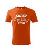 Koszulka dziecięca z nadrukiem
"SUPER STARSZY BRAT"
