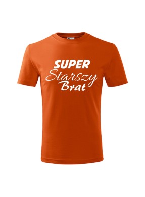 Koszulka dziecięca z nadrukiem
"SUPER STARSZY BRAT"