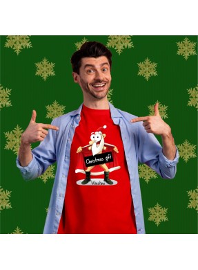 Koszulka męska z nadrukiem CHRISTMAS GIFT