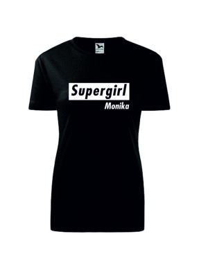 Koszulka damska z nadrukiem SUPERGIRL
