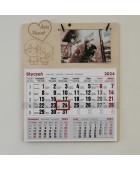 Kalendarz dla par ze zdjęciem na walentynki