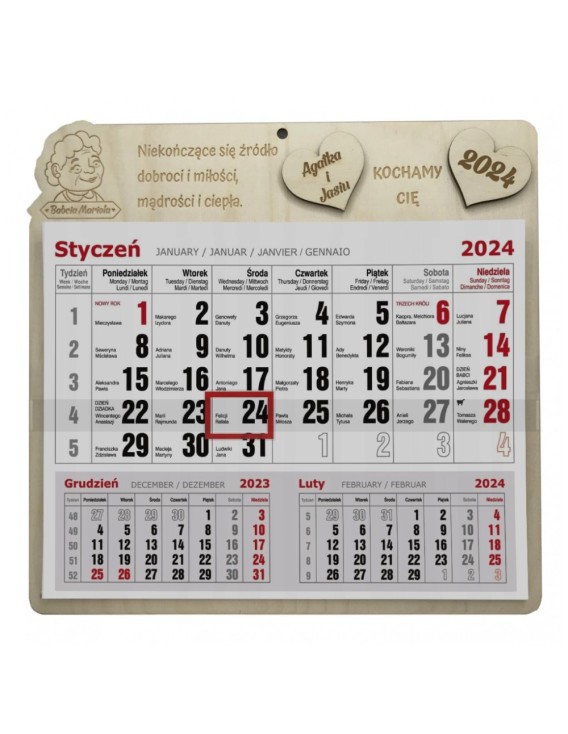 Kalendarz dla BABCI