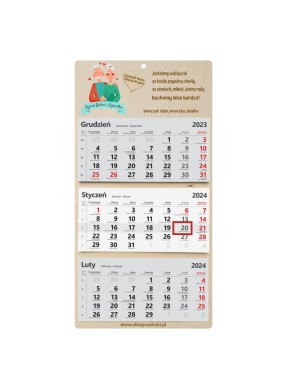Kalendarz trójdzielny dla BABCI I DZIADKA 2