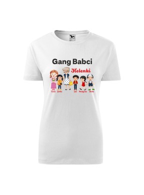 Koszulka damska z nadrukiem GANG BABCI