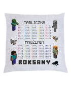 Poduszka TABLICZKA MNOŻENIA (MINECRAFT)