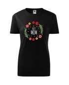 Koszulka damska z nadrukiem BEST MOM