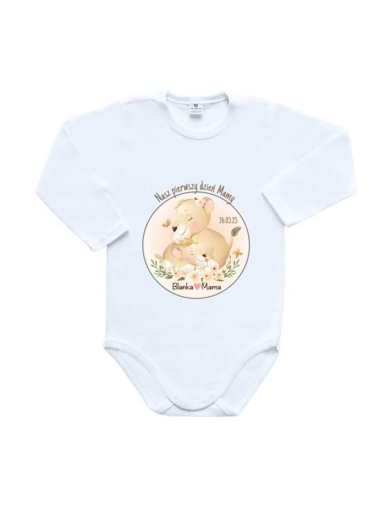 Body dziecięce NASZ PIERWSZY DZIEŃ MAMY (ZWIERZATKA)