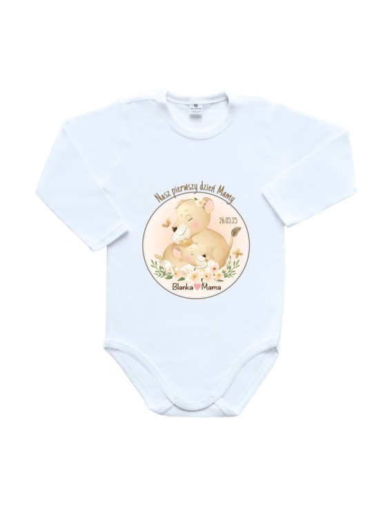 Body dziecięce NASZ PIERWSZY DZIEŃ MAMY (ZWIERZATKA)