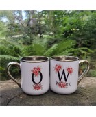 Kubek zwykły ze złotym uszkiem