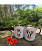 Kubek zwykły ze złotym uszkiem