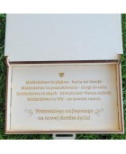 Drewniana pamiątka ślubna (serce4)