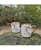 Kubek zwykły ze złotym uszkiem KOCHAM MOJĄ ŻONĘ