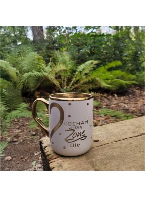 Kubek zwykły ze złotym...