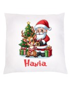 Poduszka MIKOŁAJ Z RENIFERKIEM