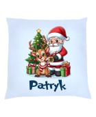Poduszka MIKOŁAJ Z RENIFERKIEM