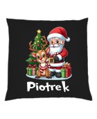 Poduszka MIKOŁAJ Z RENIFERKIEM