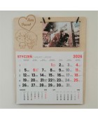 Kalendarz dla par ze zdjęciem na walentynki